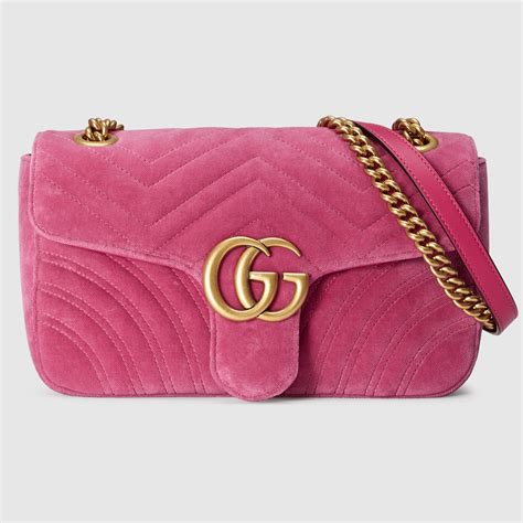 light oink gucci purse|pink velvet Gucci purse.